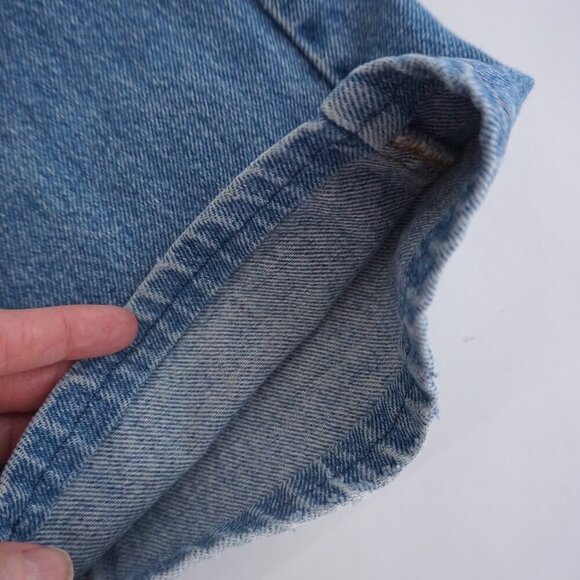 Vintage '90s Tommy Hilfiger Mid Wash Straight Leg Blue Denim Jeans Size 32 - Picture 16 of 16